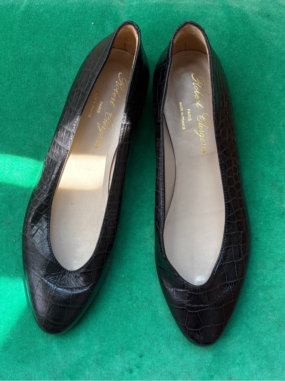 NEW Robert Clergerie Croc Ballet Flats 6.5 7